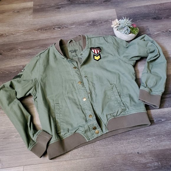 Aeropostale Jackets & Blazers - Aeropostale Bethany Mota ArmyGreen Bomber Jacket